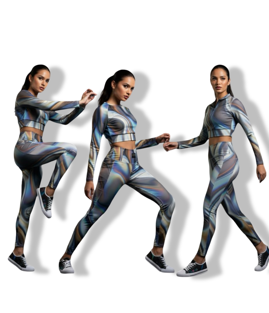 AD |CONIQ fluid Long-Sleeve Crop Top