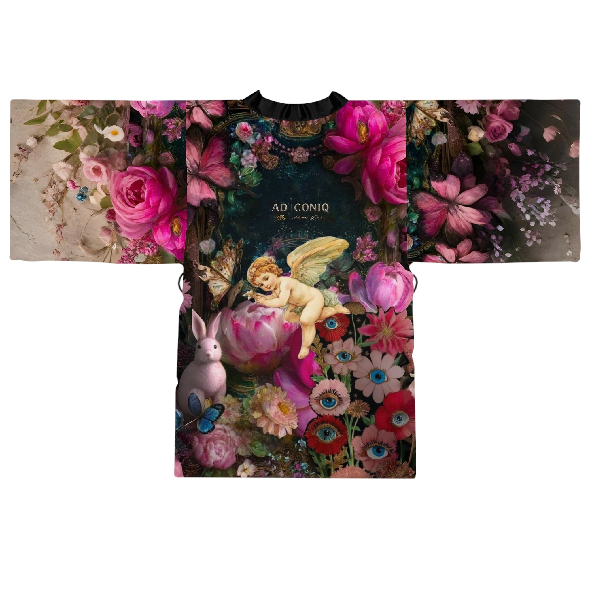 AD |CONIQ Garden of Eyes Bloom Kimono Robe