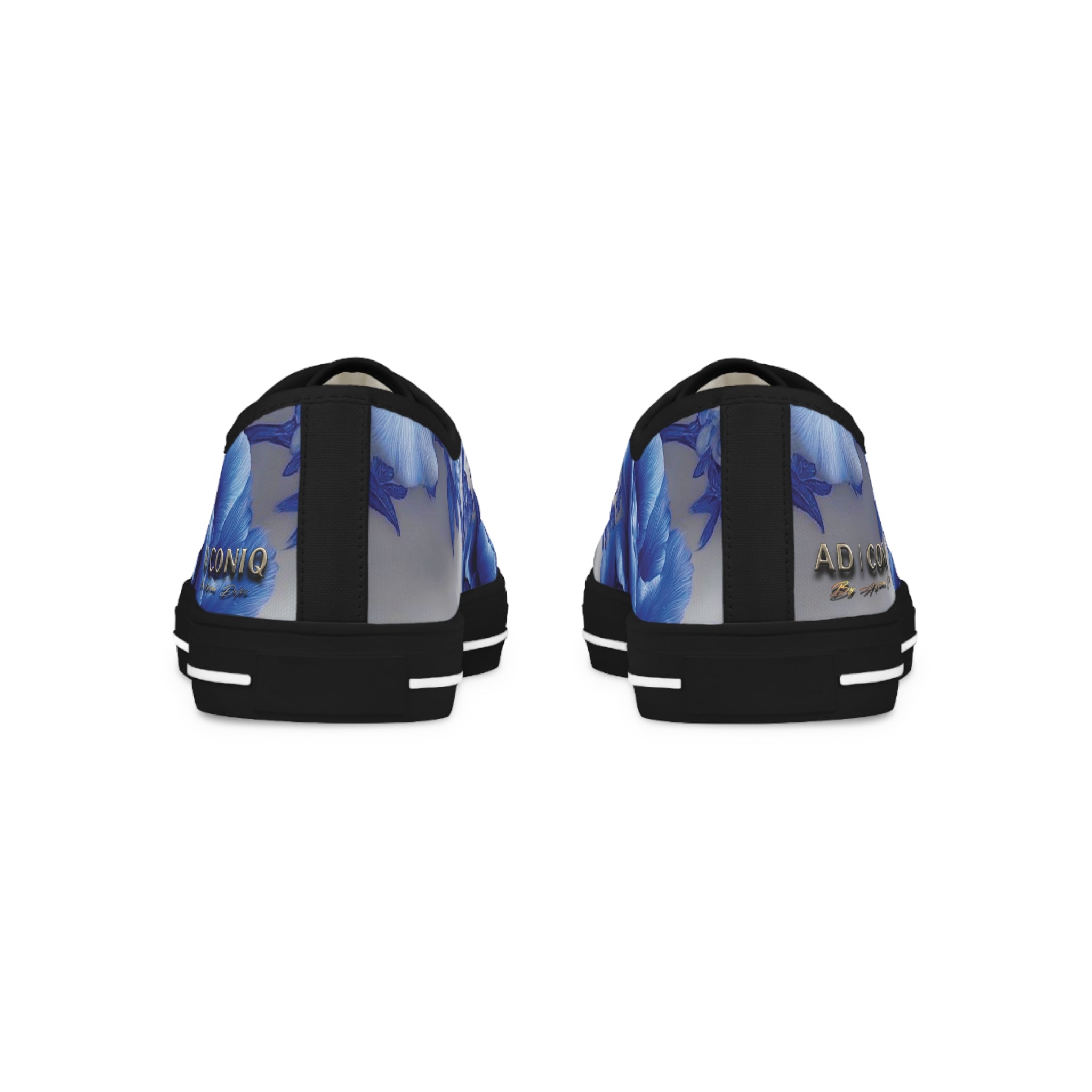 AD |CONIQ — La Flor Azul Men's Low Top Sneakers