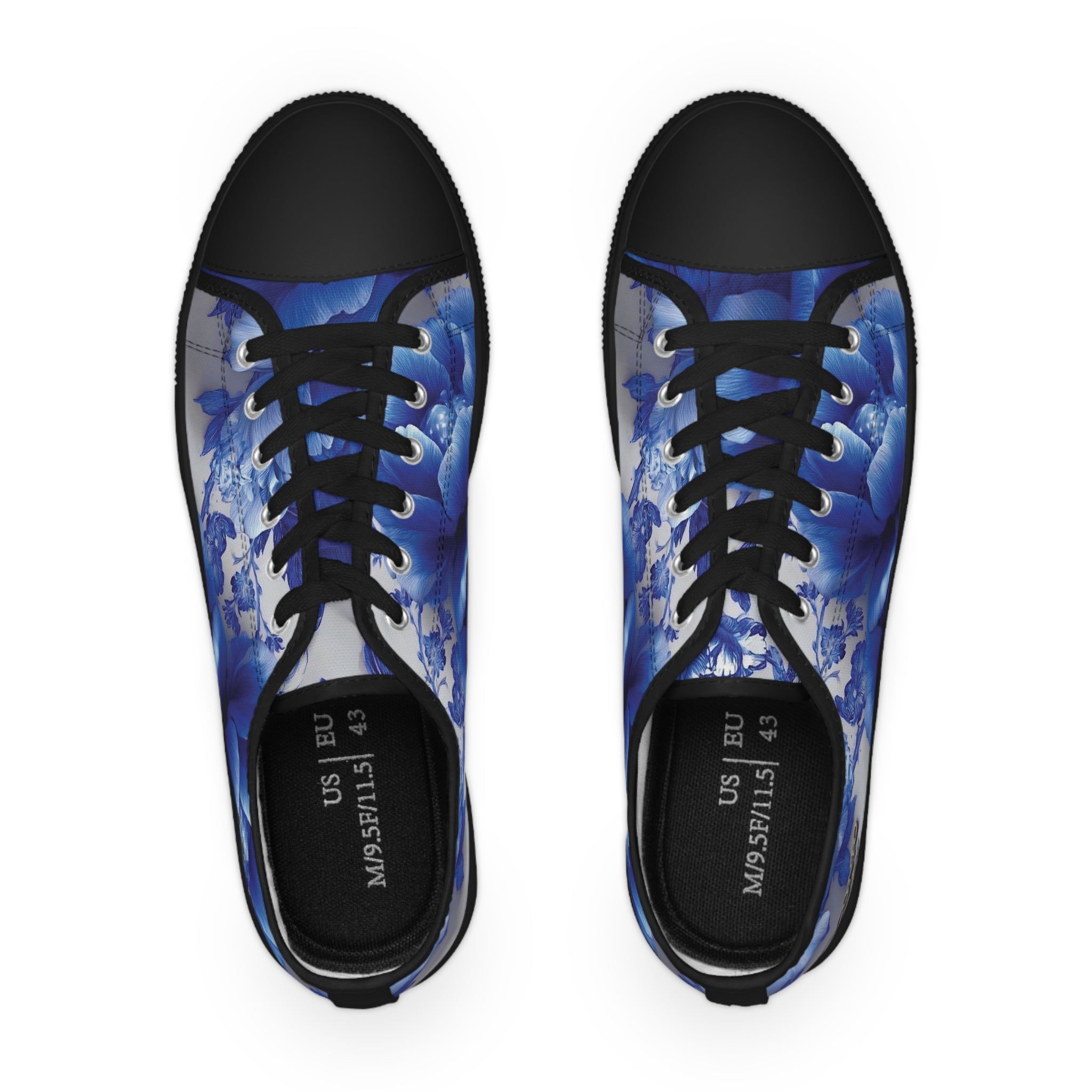 AD |CONIQ — La Flor Azul Men's Low Top Sneakers
