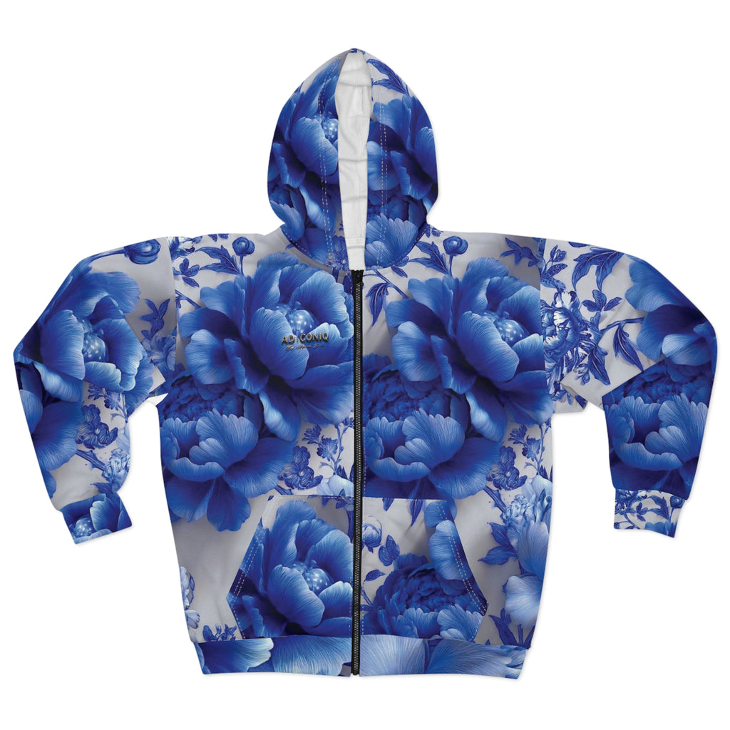 AD |CONIQ — La Flor Azul Zip Hoodie