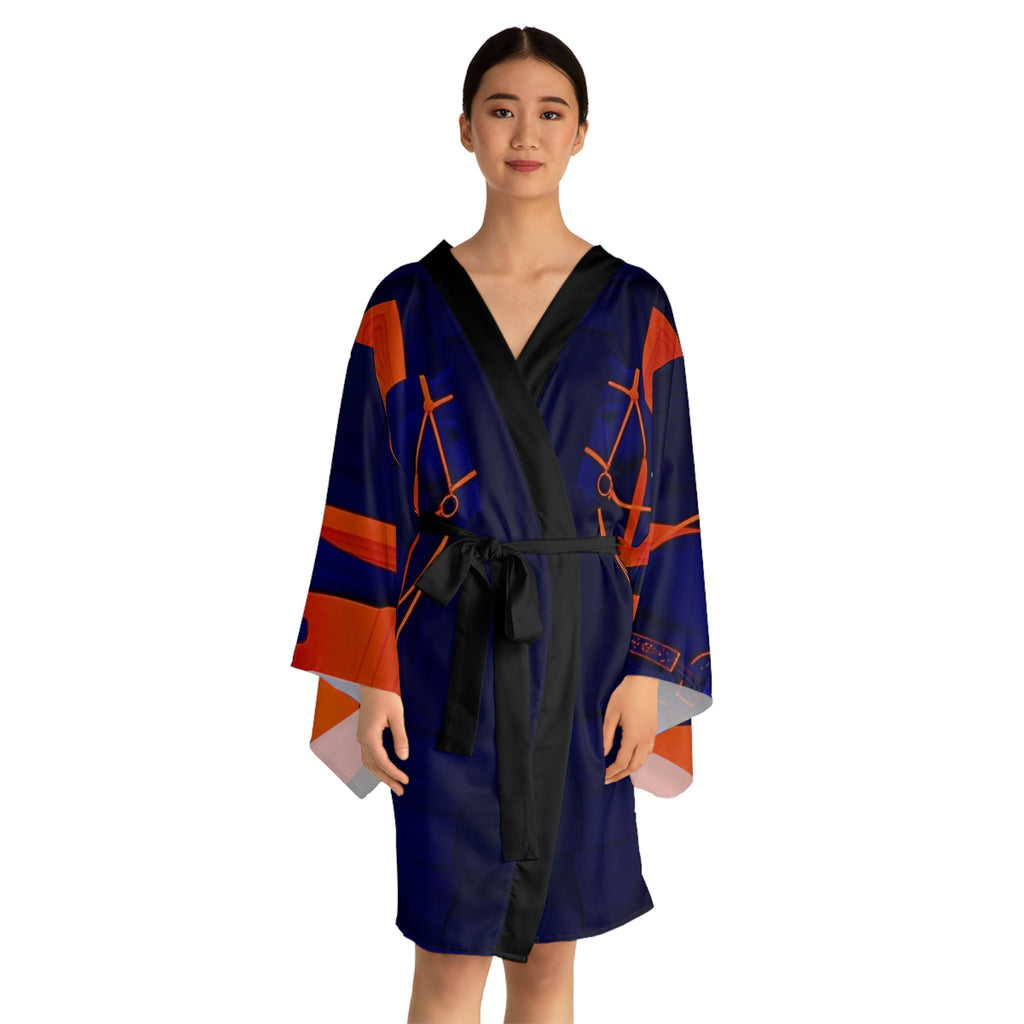 AD ICONIQ Equestrian Silhouette Kimono Robe