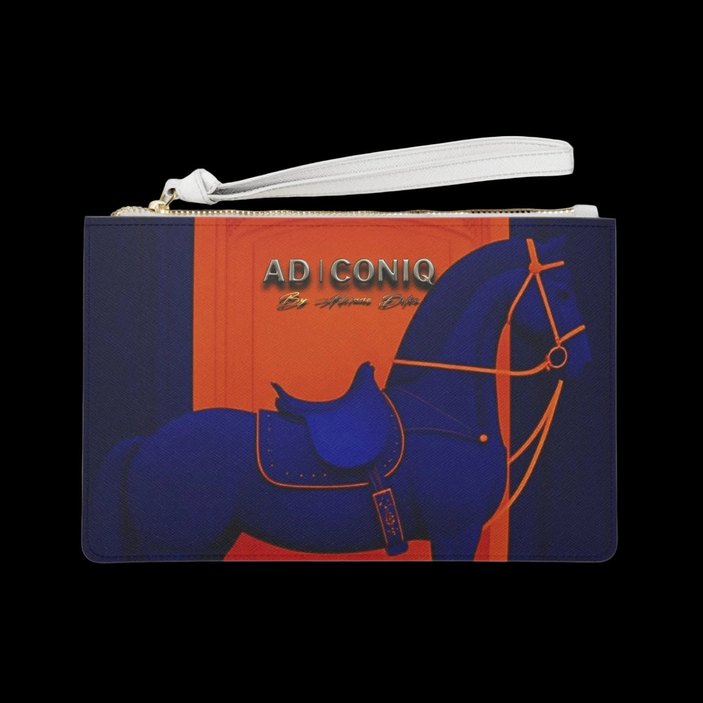 AD ICONIQ Equestrian Silhouette Clutch Bag