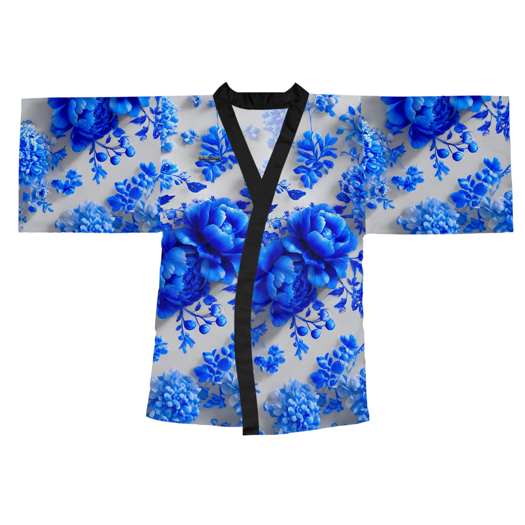 AD |CONIQ — La Flor Azul Bloom Kimono Robe