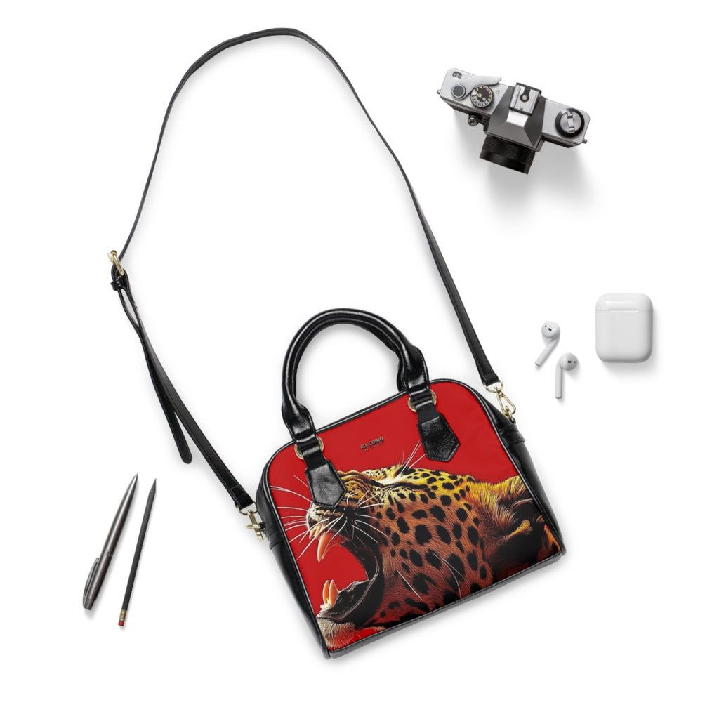 AD |CONIQ LA PANTHÈRE NOIRE ROUGE Handbag