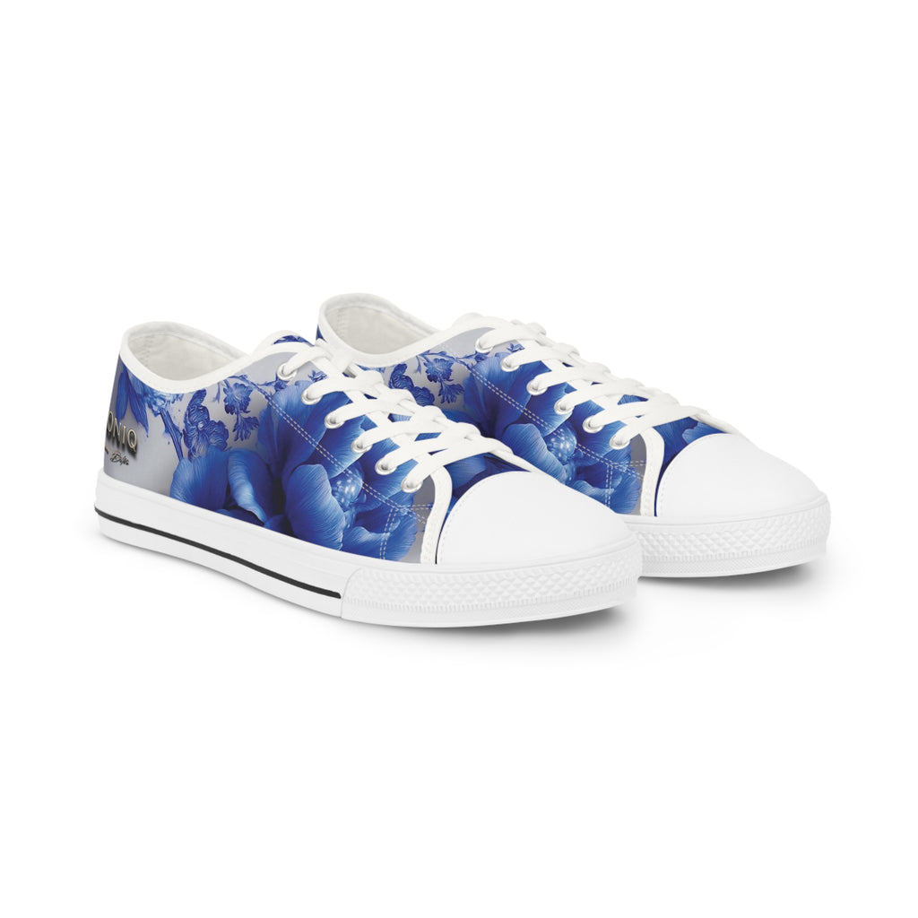 AD |CONIQ — La Flor Azul Men's Low Top Sneakers