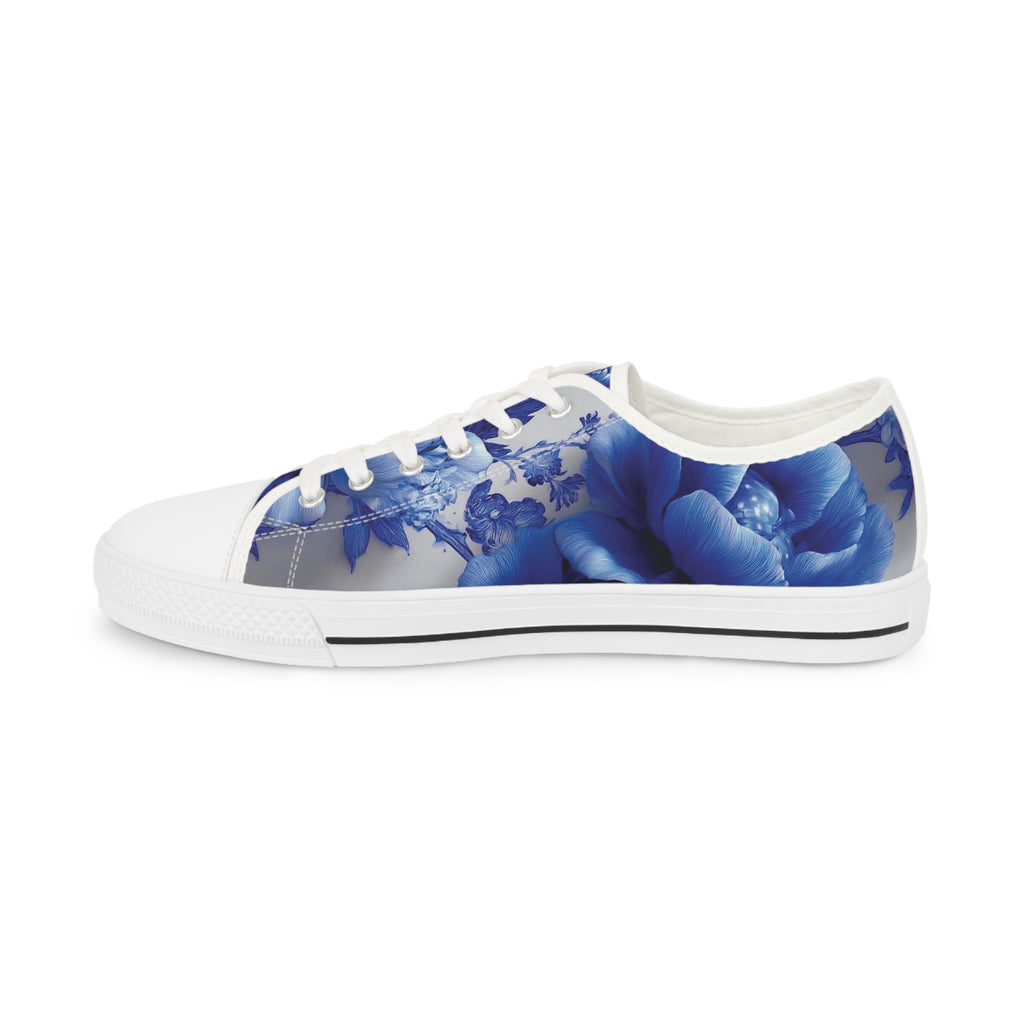 AD |CONIQ — La Flor Azul Men's Low Top Sneakers