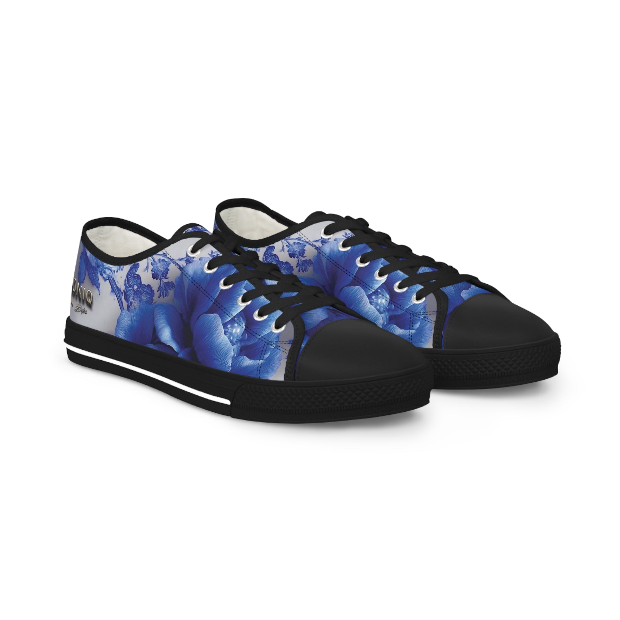 AD |CONIQ — La Flor Azul Men's Low Top Sneakers