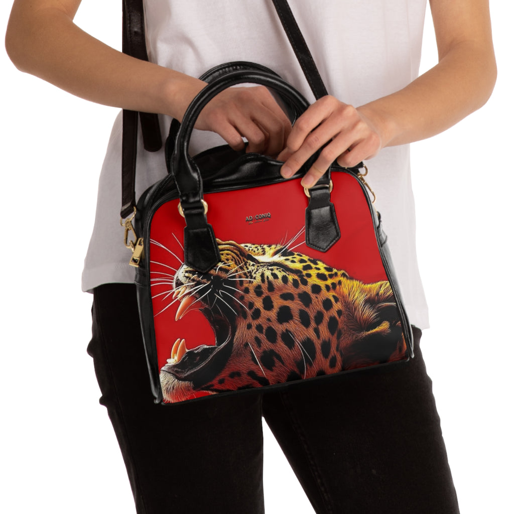AD |CONIQ LA PANTHÈRE NOIRE ROUGE Handbag