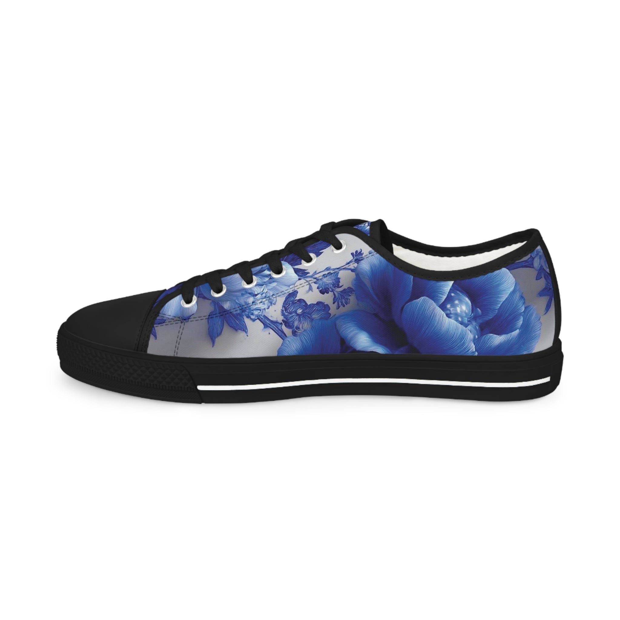 AD |CONIQ — La Flor Azul Men's Low Top Sneakers