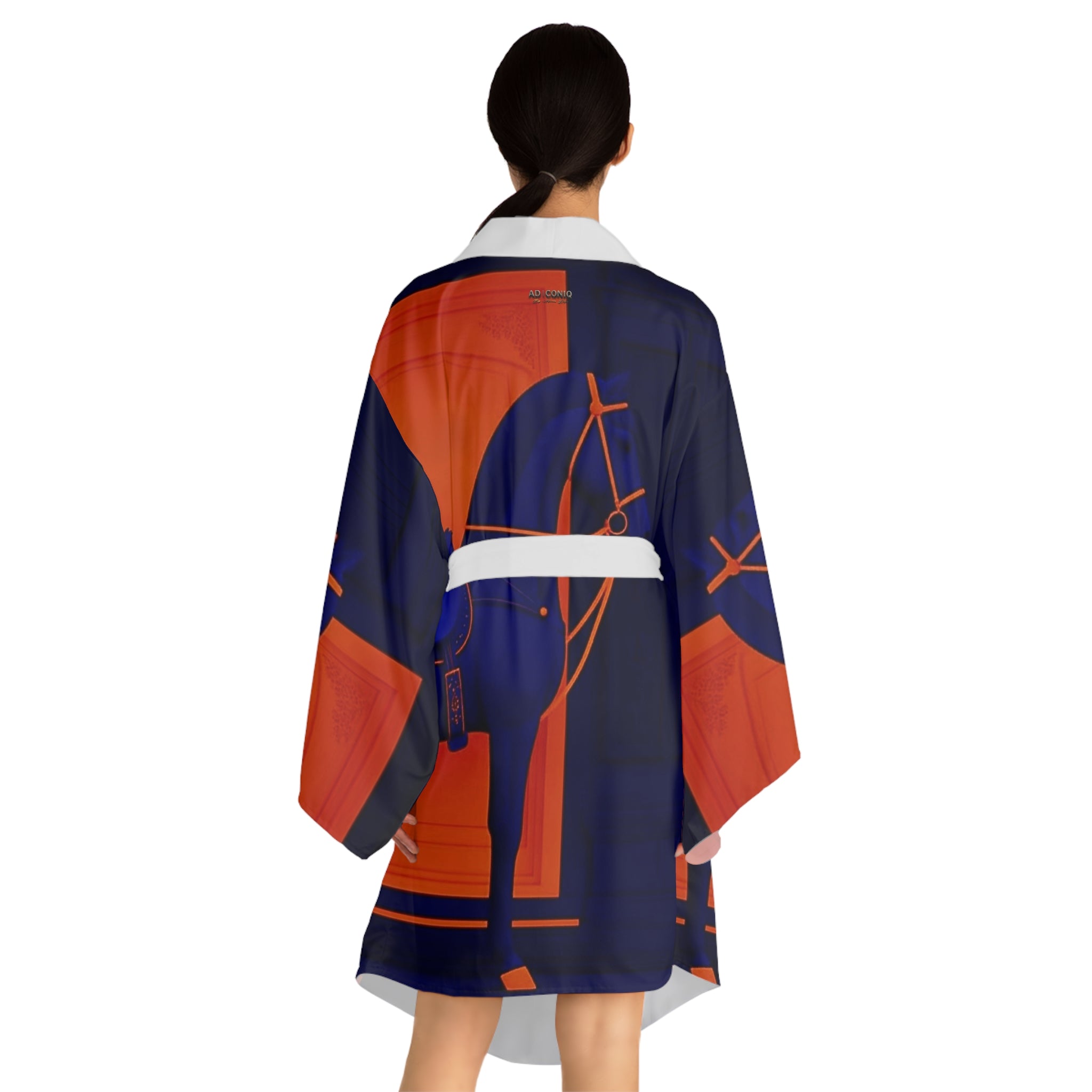 AD ICONIQ Equestrian Silhouette Kimono Robe