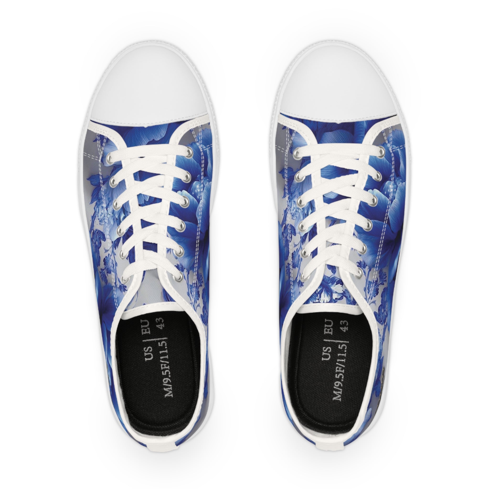 AD |CONIQ — La Flor Azul Men's Low Top Sneakers