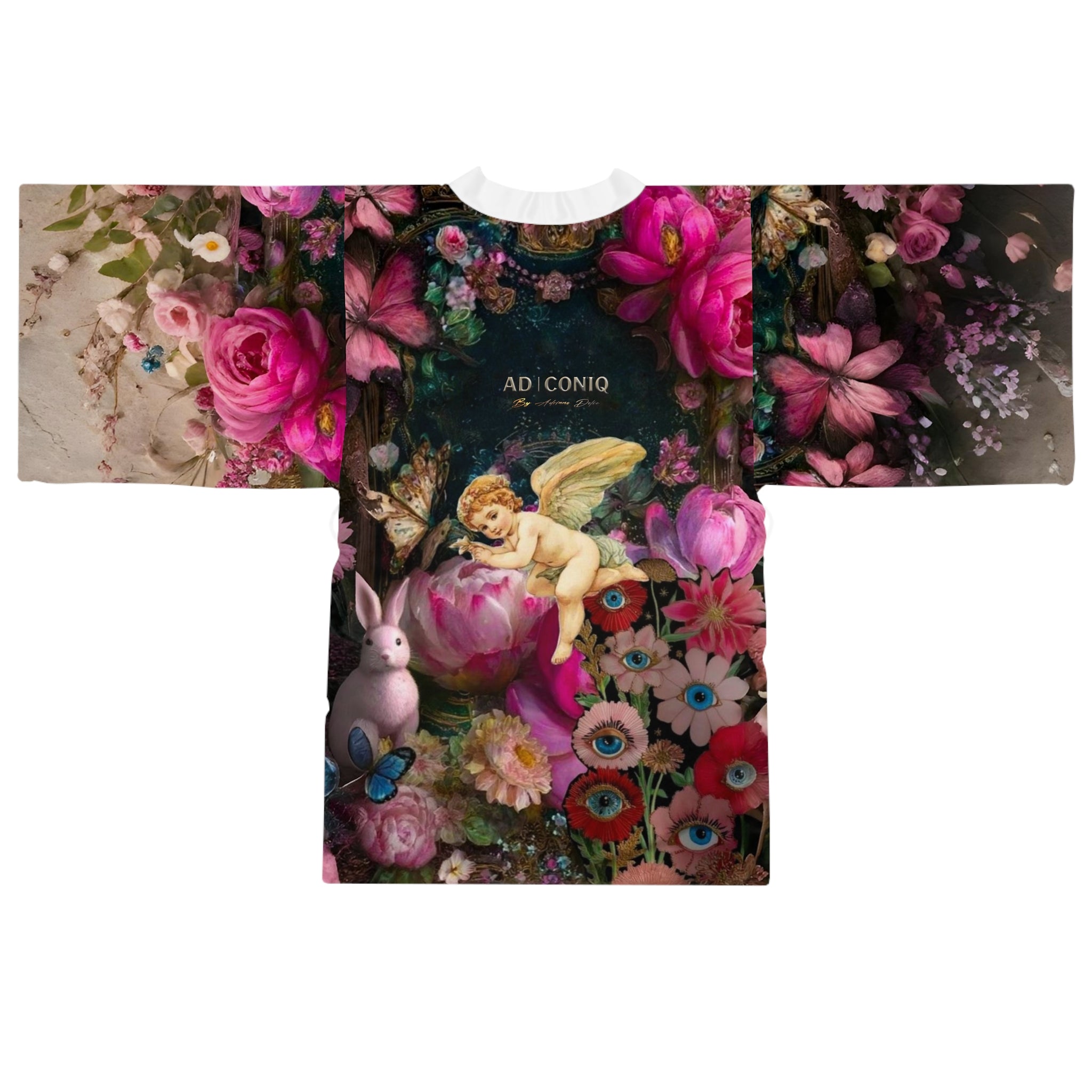 AD |CONIQ Garden of Eyes Bloom Kimono Robe