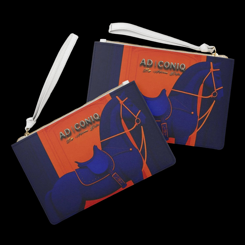 AD ICONIQ Equestrian Silhouette Clutch Bag