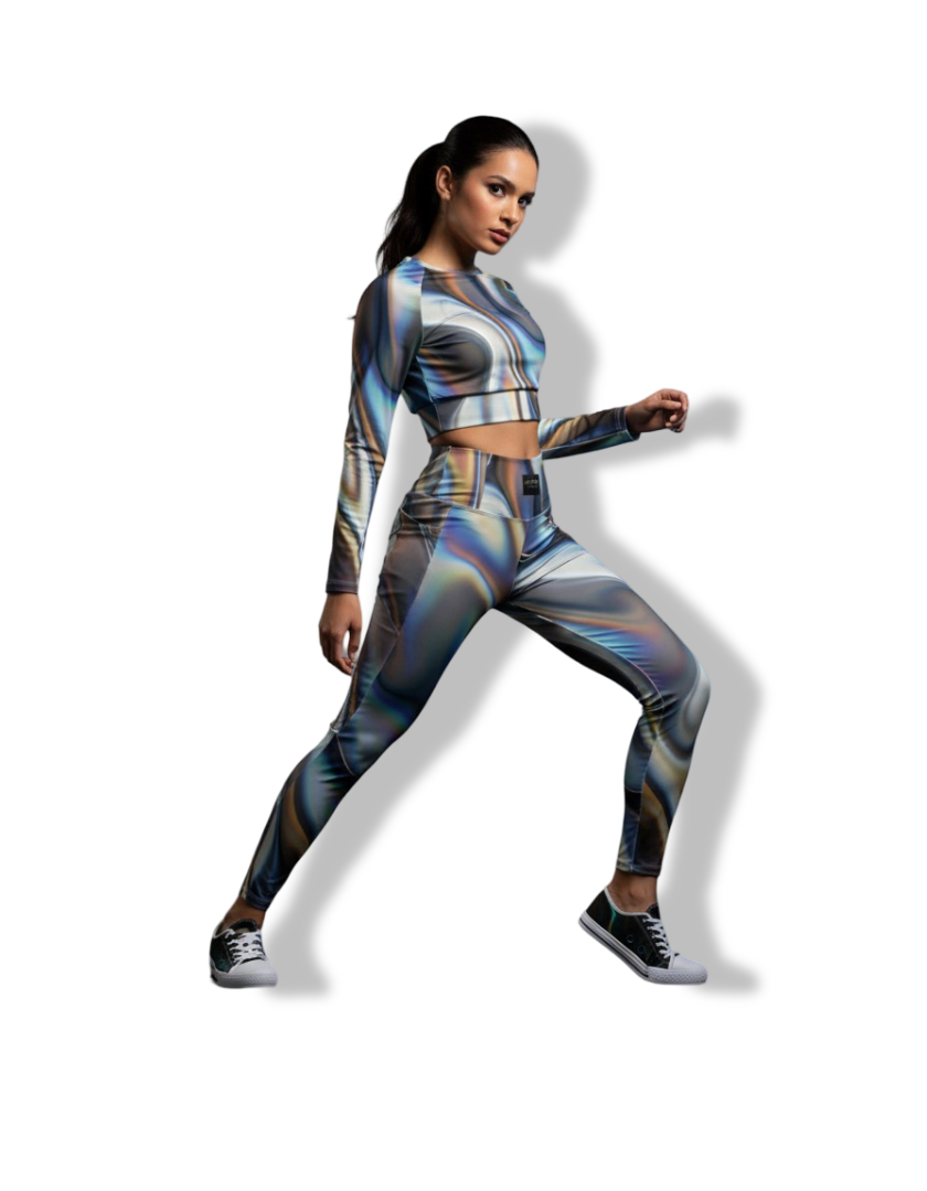 AD |CONIQ fluid Long-Sleeve Crop Top