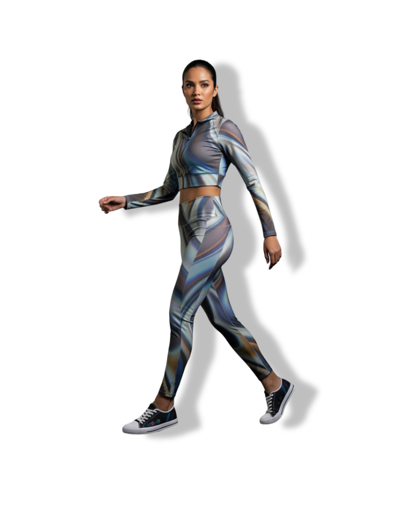 AD |CONIQ fluid Long-Sleeve Crop Top