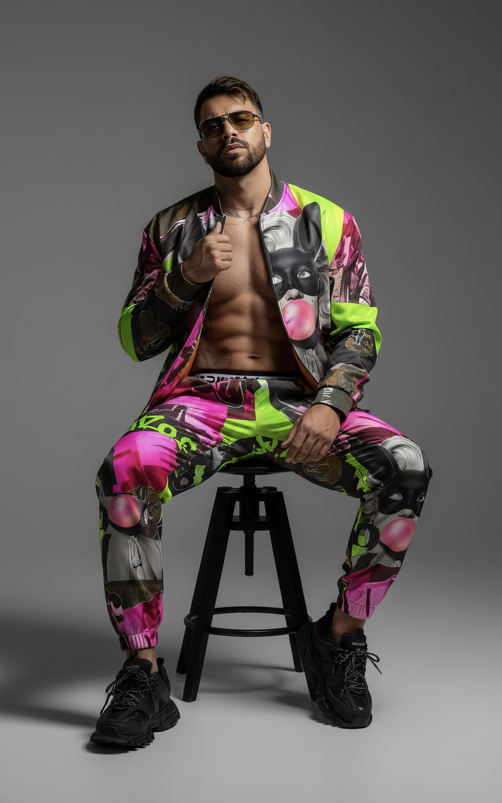 AD |CONIQ GRAFFITI BOMBER JACKET