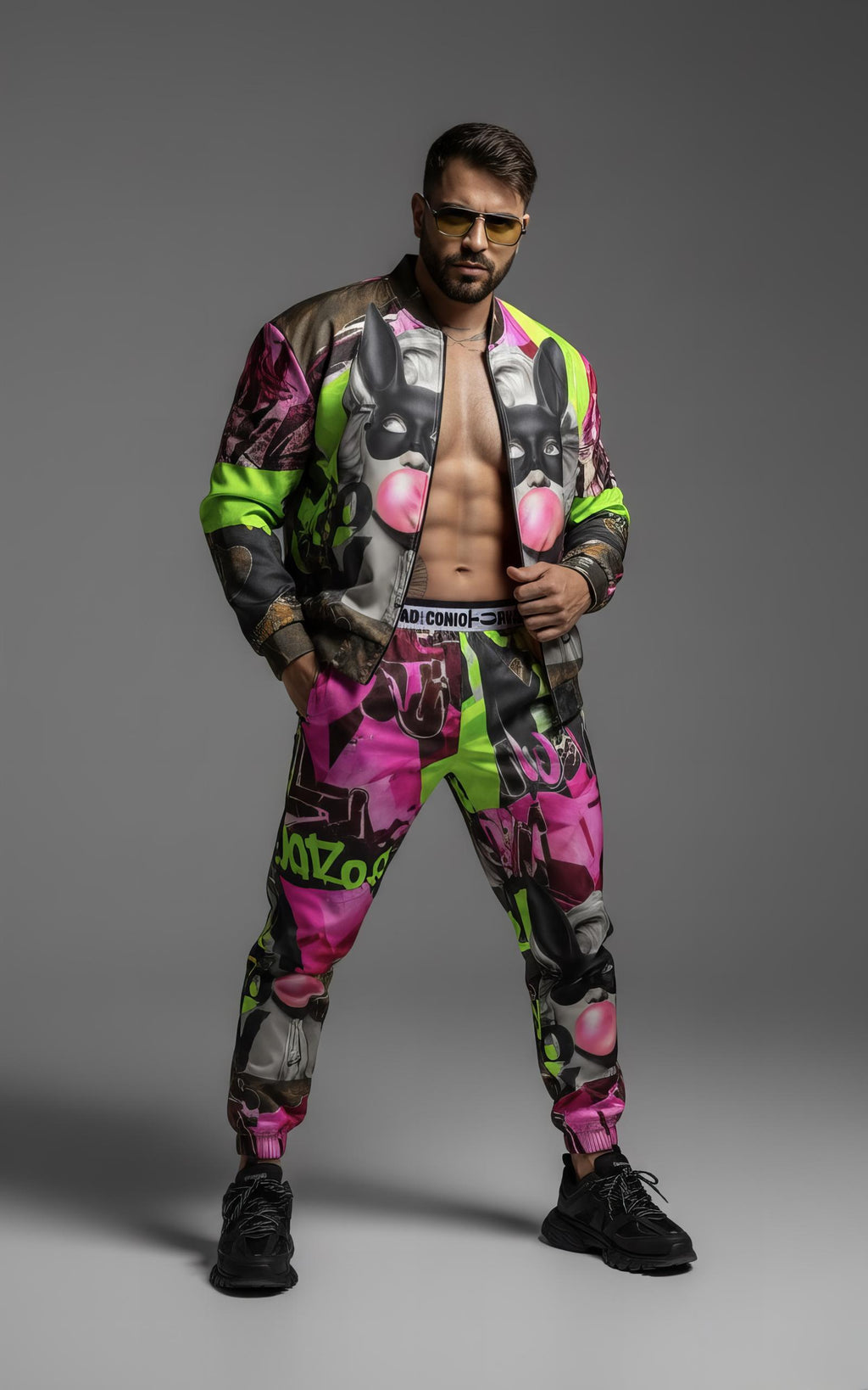 AD |CONIQ GRAFFITI BOMBER JACKET