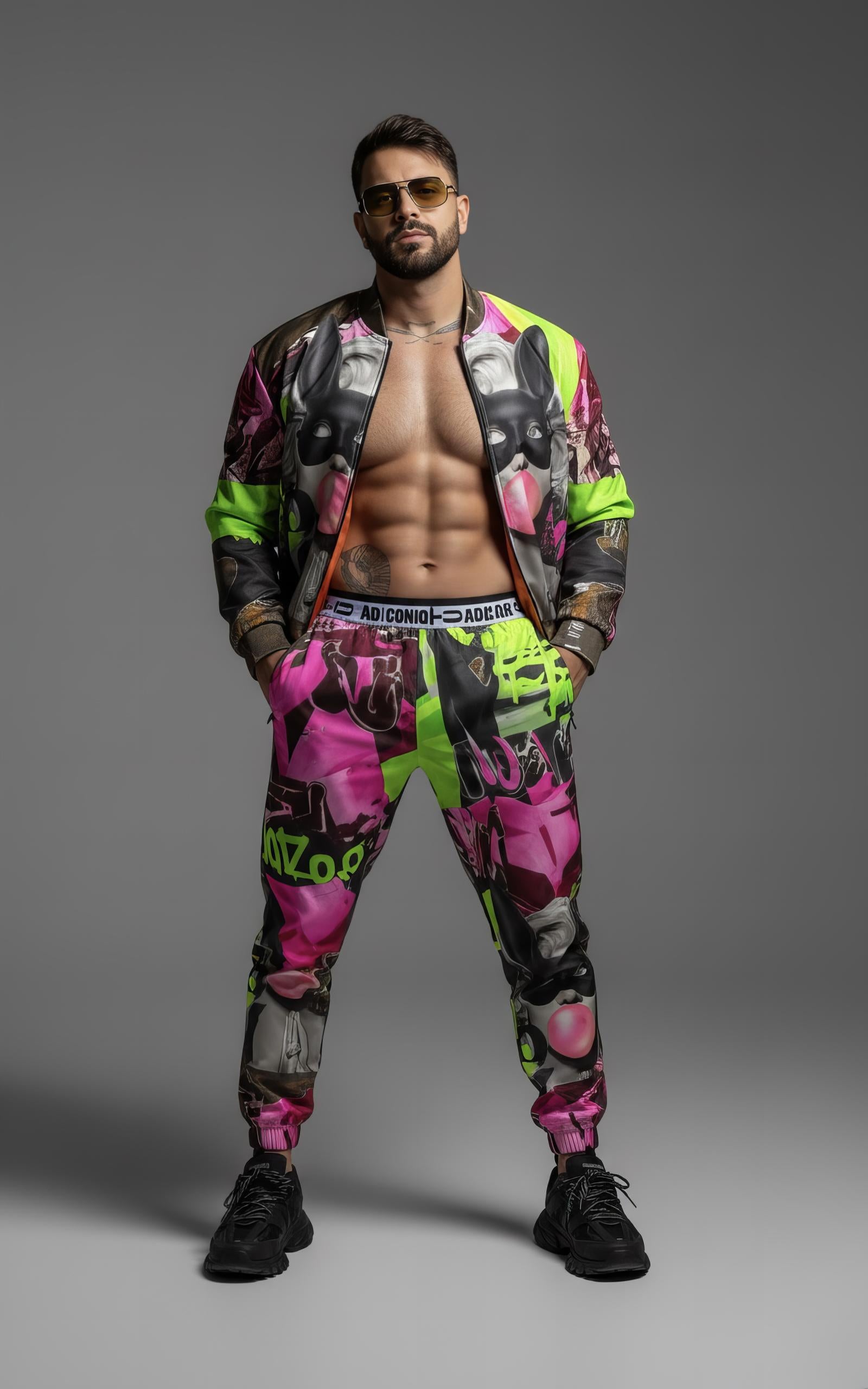 AD |CONIQ GRAFFITI BOMBER JACKET