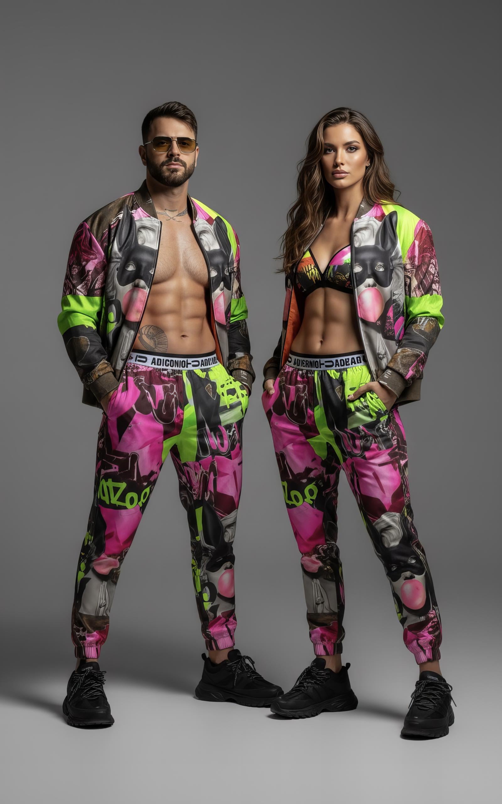 AD |CONIQ GRAFFITI BOMBER JACKET