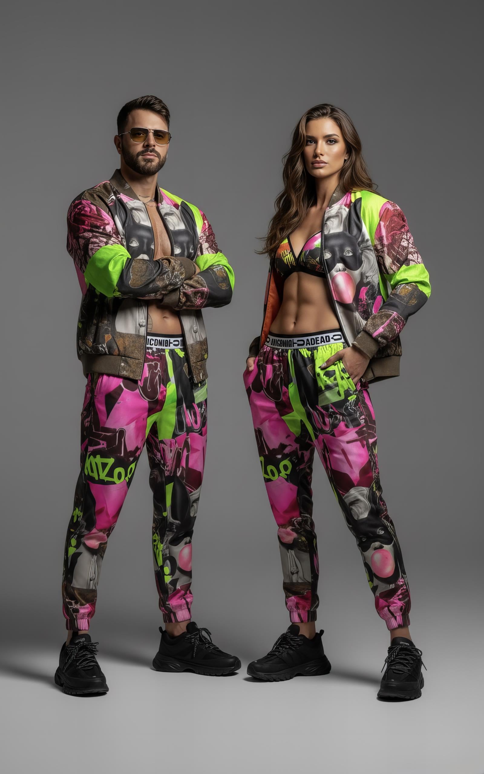 AD |CONIQ GRAFFITI BOMBER JACKET